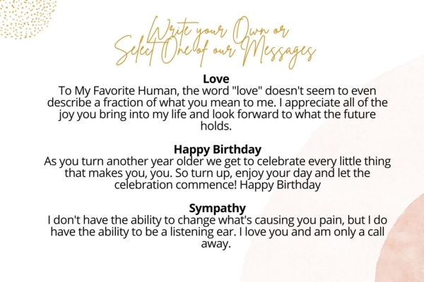 Greeting Card Messages