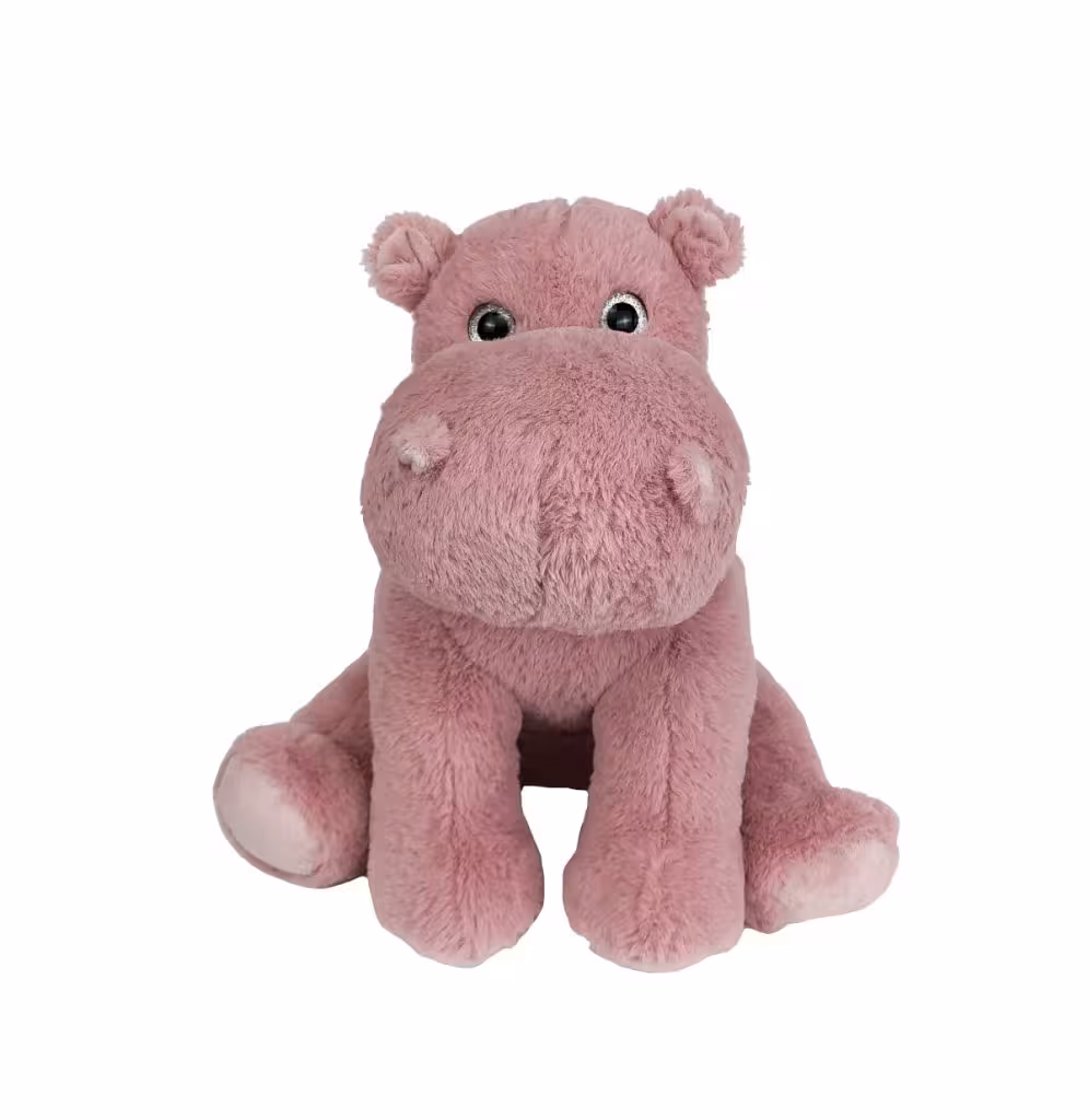 A bubblegum hippo stuffie.