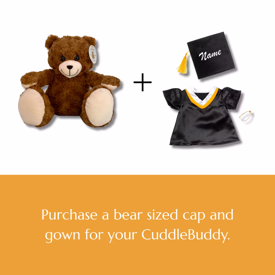 Bear-Sized Graduation Cap & Gown - Image 2