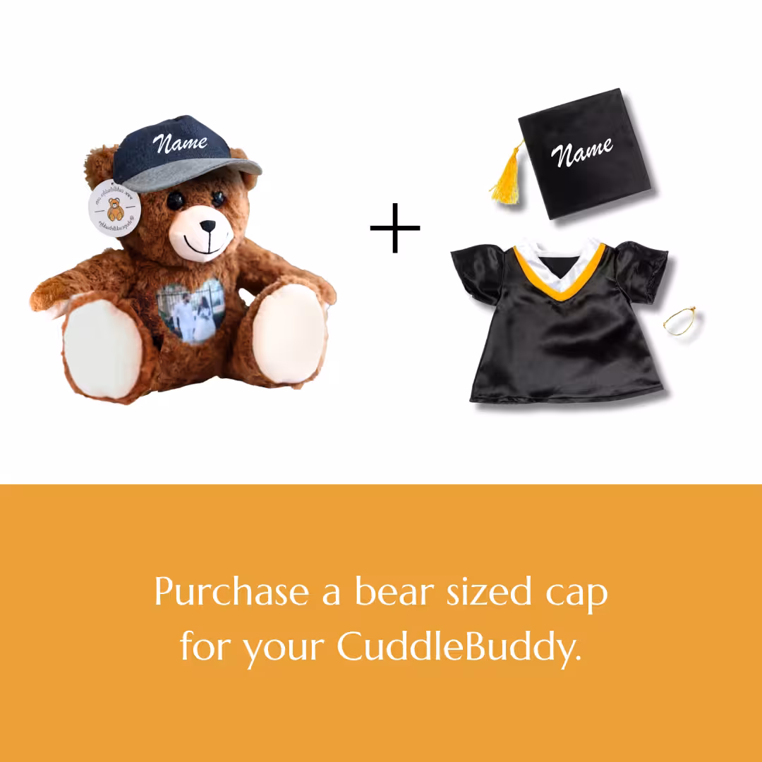 Bear-Sized Blue Grad Cap - Image 3